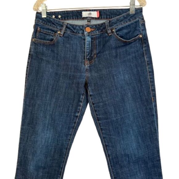 Cabi #5493 Rinse Skinny Dark Wash Stretch Mid-rise Denim Jeans Size 8 - Picture 3 of 14